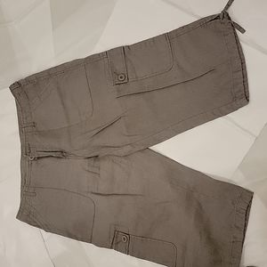 Garnet Hill cropped linen pants